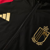 2026/27 Belgium Black Hoody Zipper Jacket