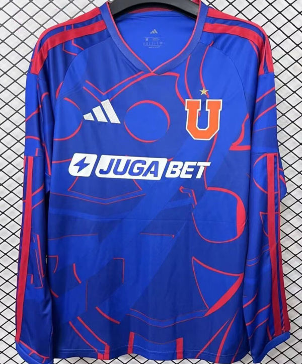 2026/27 Universidad de Chile Home Blue Long Sleeve Soccer Jersey