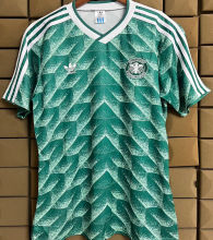 1990 Germany Away Green Retro Soccer Jersey