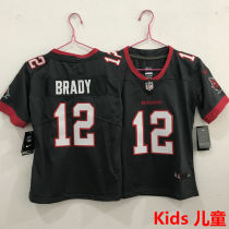 BRADY #12 Tampa Bay Buccaneers Kids NFL Jersey 海盗队