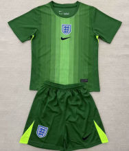 2025/26 England GK Green Kids Soccer Jersey