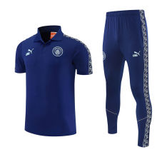 2026/27 Man City Sapphire Blue POLO Training Tracksuit