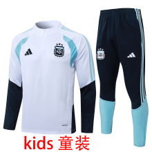 2026/27 Argentina White Kids Sweater Tracksuit
