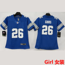 GIBBS #26 Detroit Lions Girl NFL Jersey 雄狮