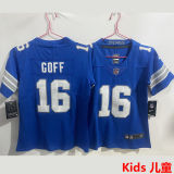 GOFF #16 Detroit Lions Kids NFL Jersey 雄狮