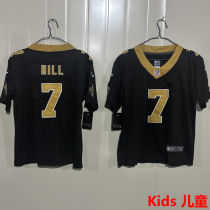 HILL #7 New Orleans Saints Kids NFL Jersey 圣徒