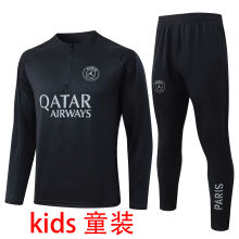 2026/27 PSG Black Kids Sweater Tracksuit