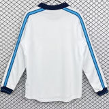 1998/1999 Napoli Away White Retro Long Sleeve Soccer Jersey