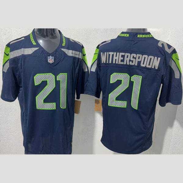 WITHERSPOON #21 Men's Seattle Seahawks NFL Jersey 海鹰
