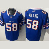 MILAND #58 Men's Buffalo Bills NFL Jersey 布法罗比尔  (3代）