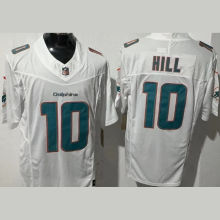 HILL #10 Men's Miami Dolphins NFL Jersey 海豚 (3代）