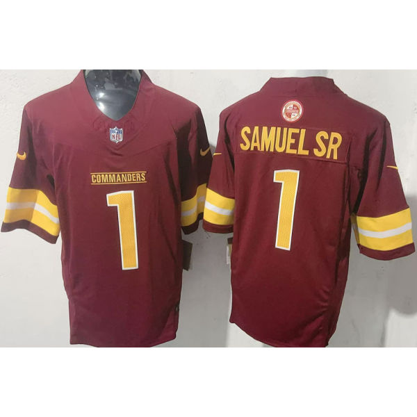 SAMUEL SR #1 Men's Washington Commanders NFL Jersey 指挥官  (3代）