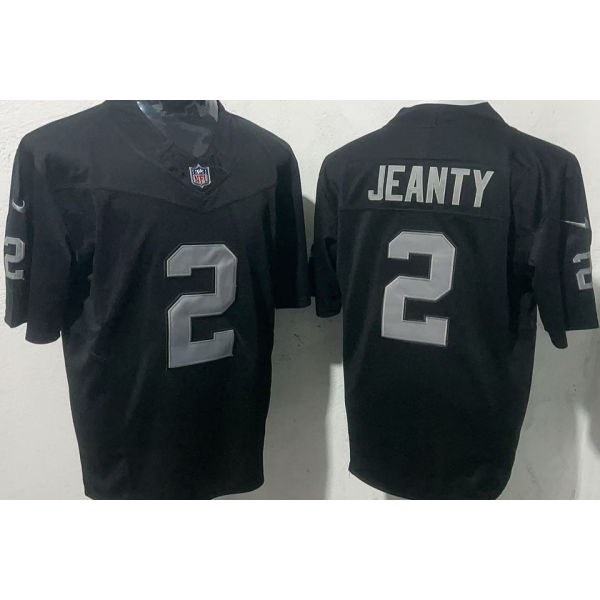 JEANTY #2 Men's Las Vegas Raiders NFL Jersey 突袭者   (3代）