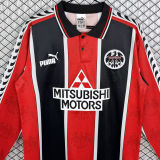 1996/1997 Frankfurt Home Red Retro Long Sleeve Soccer Jersey