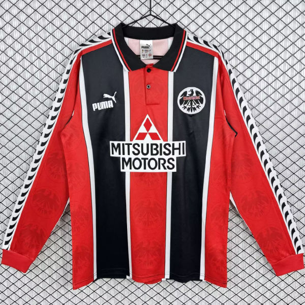 1996/1997 Frankfurt Home Red Retro Long Sleeve Soccer Jersey