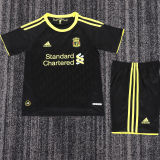 2010/2011 LFC Away Third Black Retro Kids Soccer Jersey