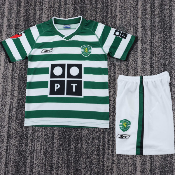 2003/2004 Lisbon Home Retro Kids Soccer Jersey