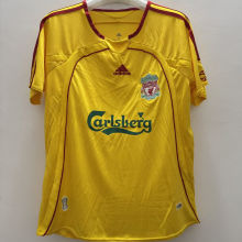 2006/2007 LFC Yellow Retro Soccer Jersey