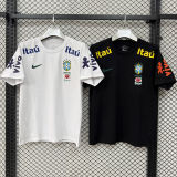2026/27 Brazil Black Casual Pure Cotton T-Shirt