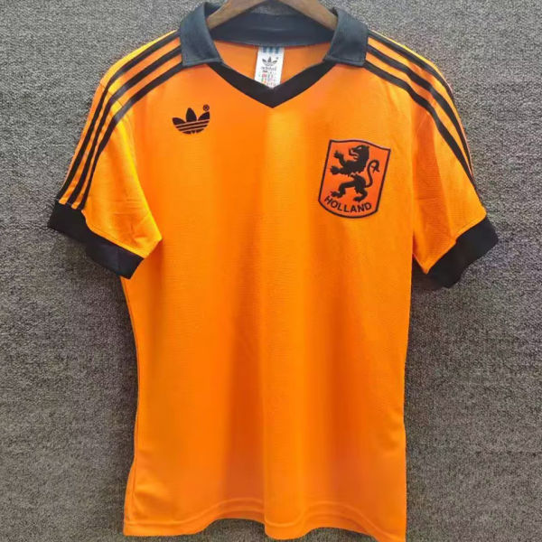 1980 NL Home Orange Retro Soccer Jersey