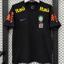 2026/27 Brazil Black Casual Pure Cotton T-Shirt