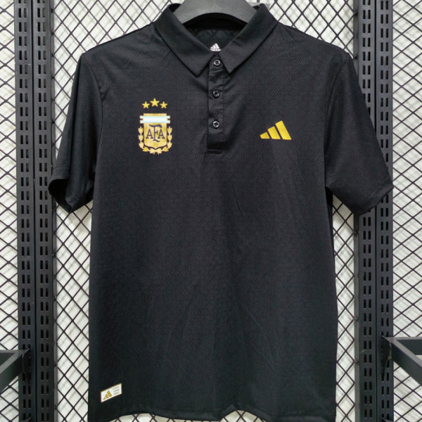 2026/27 Argentina Casual Quick Drying POLO T-Shirt    黑色