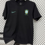 2026/27 Brazil Black Casual Pure Cotton T-Shirt