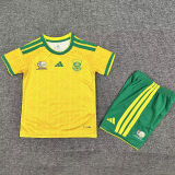 2026/27 South Africa Home Yellow Kids Soccer Jersey