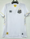2026/27 Santos 1:1 Quality Home White Fans Soccer Jersey 全广告