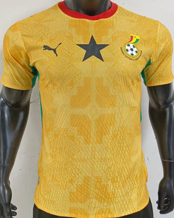 2026/27 Ghana Away Yellow Player Version Soccer Jersey