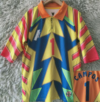 1998 Mexico CAMPOS #1 GoalKeeper Retro Soccer Jersey