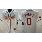 2026 WBC Venezuela #0 GIMENEZ White Baseball Jersey