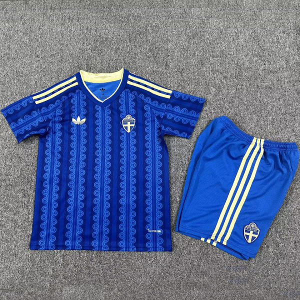 2026/27 Sweden Away Blue Kids Soccer Jersey