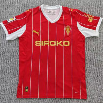2026/27 Gijon Red Retro Style Soccer Jersey 希洪竞技