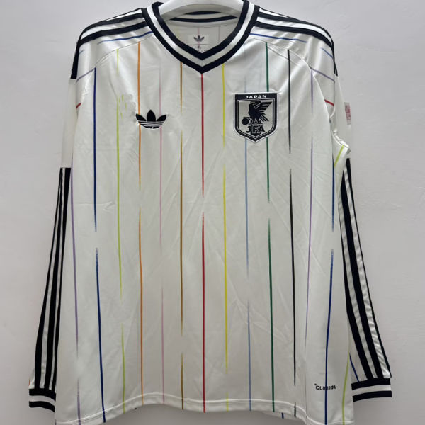 2026/27 Japan Away White Fans Long Sleeve Soccer Jersey