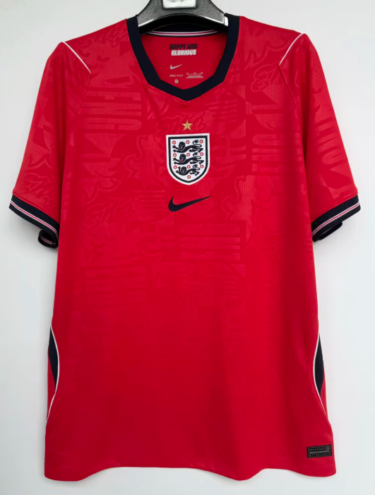 2026/27 England Away 1:1 Quality Red Fans Soccer Jersey