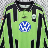 1999/2000 Wolfsburg Away Green Long Sleeve Retro Jersey