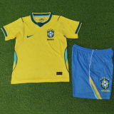 2026/27 Brazil Home Yellow Player Version Kids Jersey 球员版童装