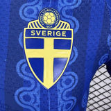 2026/27 Sweden Away Blue Player Version Soccer Jersey
