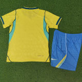 2026/27 Brazil Home Yellow Player Version Kids Jersey 球员版童装