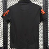 2026/27 Brazil Black Casual Pure Cotton POLO T-Shirt 肩膀字黄色