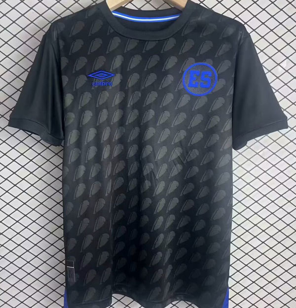 2025/26 EL Salvador Third Black Fans Soccer Jersey 萨尔瓦多