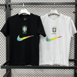 2026/27 Brazil Black Casual Pure Cotton T-Shirt