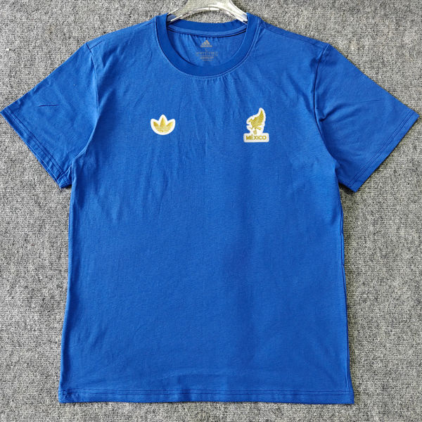 2026/27 Mexico Retro Style Pure Cotton T-Shirt 队微白边