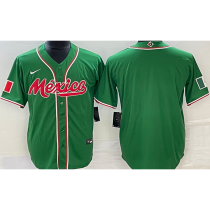 Copy 2026 WBC Mexico Green Baseball Jersey