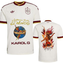 2026/27 Spain 1:1 Quality Away X-Karol G Graphics Fans Soccer Jersey