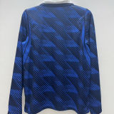 2026/27 France Home Blue Fans Long Sleeve Soccer Jersey