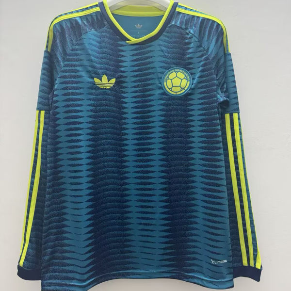 2026/27 Colombia Away Fans Long Sleeve Soccer Jersey