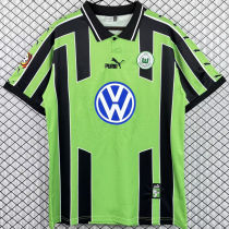 1999/2000 Wolfsburg Away Green Retro Jersey