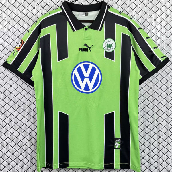 1999/2000 Wolfsburg Away Green Retro Jersey